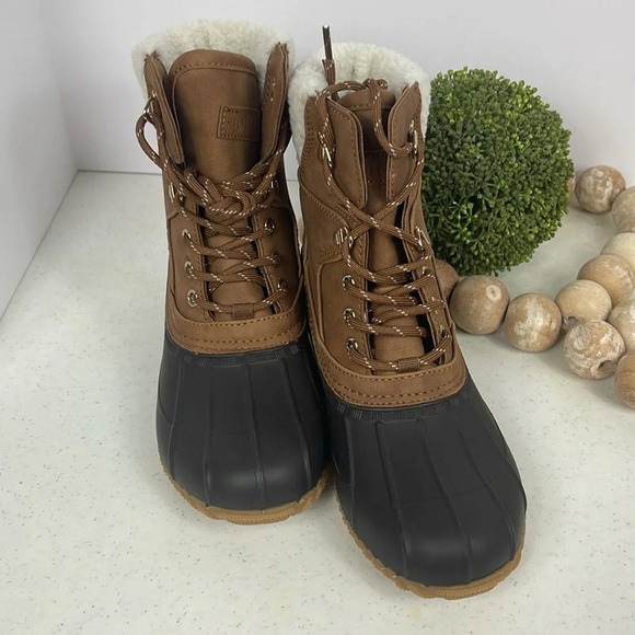 Women’s Tommy Hilfiger Rainah Medium Brown Duck Boots Size 6 (NWOB) - Picture 6 of 12